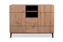 Kommode >Nola< in Artisan Eiche - 120x90x42cm (BxHxT)