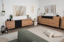 Sideboard >Nola< in Artisan Eiche - 180x90x42cm (BxHxT)