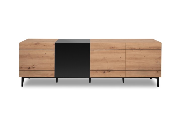 TV-Board >Nola< in Artisan Eiche - 200x65x42cm (BxHxT)