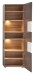 Vitrine >Kathlin< in Basalt aus Metall - 65x205x37cm (BxHxT)