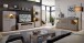 Sideboard >Kathlin< in Basalt aus Metall - 170x94x42cm (BxHxT)