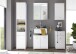 Hängeschrank >Peter< in Weiß aus MDF - 38x71x23cm (BxHxT)