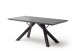 Esstisch >EVERETT< in Anthrazit aus Glas - 180x75x95cm (BxHxT)