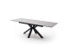 Esstisch >NAGANO< in hellgrau aus Glas-Keramik - 160x76x90cm (BxHxT)