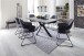 Esstisch >NAGANO< in hellgrau aus Glas-Keramik - 160x76x90cm (BxHxT)