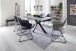 Esstisch >NAGANO< in hellgrau aus Glas-Keramik - 160x76x90cm (BxHxT)