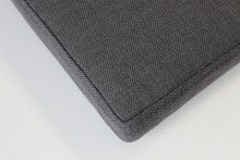 Sitzkissen >3438< in Anthrazit aus Polyester - 72x6x33cm (BxHxT)