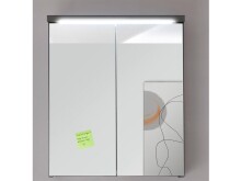 Spiegelschrank >Peter< in anthazit aus Spiegelglas - 60x68x20cm (BxHxT)