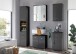 Spiegelschrank >Peter< in anthazit aus Spiegelglas - 60x68x20cm (BxHxT)