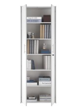Aktenschrank >Lommel< in lichtgrau - 80x216x35cm...
