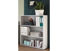 Regal >Lommel< in lichtgrau - 80x111x35cm (BxHxT)
