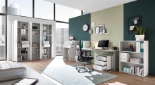 Büro-Set >Lommel< in lichtgrau