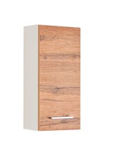 Hängeschrank >Paris< in Weiß, Wotan-Eiche - 30x64x20cm (BxHxT)