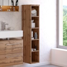 Badregal >Livorno< in Wotan-Eiche - 25x130x35cm...