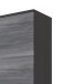 Midischrank >Arezzo< in Eiche Rauchsilber Nachbildung - 40x154x35cm (BxHxT)