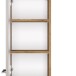 Midischrank >Livorno< in weiß-matt - 30x130x35cm (BxHxT)