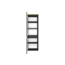 Midischrank >Pienza< in Grau-matt - 40x130x35cm (BxHxT)