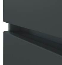 Midischrank >Pienza< in Grau-matt - 40x130x35cm (BxHxT)