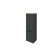 Midischrank >Pienza< in Grau-matt - 40x130x35cm (BxHxT)