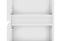Midischrank >Pienza< in weiß-matt - 40x130x35cm (BxHxT)