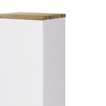 Midischrank >Pienza< in weiß-matt - 40x130x35cm (BxHxT)