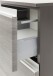 Hochschrank >Arezzo< in Eiche Rauchsilber Nachbildung - 40x180x35cm (BxHxT)