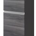 Hochschrank >Arezzo< in Eiche Rauchsilber Nachbildung - 40x180x35cm (BxHxT)
