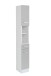 Hochschrank >Riga< in Hellgrau-Matt - 25x190x35cm (BxHxT)