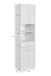 Hochschrank >Riga< in Hellgrau-Matt - 50x190x35cm (BxHxT)