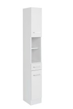 Hochschrank >Riga< in Weiß-Matt - 25x190x35cm (BxHxT)