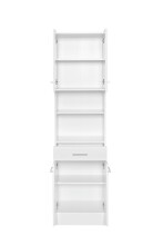 Hochschrank >Riga< in Weiß-Matt - 50x190x35cm (BxHxT)