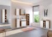 Schwebeboard >Livorno< in weiß-matt - 90x66x20cm (BxHxT)