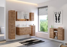 Schwebeboard >Livorno< in Wotan-Eiche - 90x66x20cm (BxHxT)