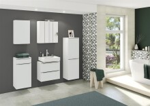 Spiegelschrank >Garda< in Weiß - 60x66x20cm (BxHxT)