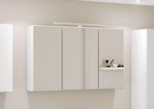 Spiegelschrank >Garda< in weiß - 100x66x20cm...