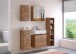Spiegelschrank >Livorno< in Wotan-Eiche - 60x64x20cm (BxHxT)