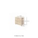 Waschbeckenunterschrank >Livorno< in weiß-matt - 60x54x35cm (BxHxT)