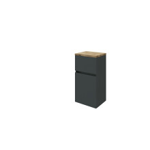 Unterschrank >Pienza< in grau-matt - 40x79x35cm...