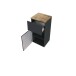 Unterschrank >Pienza< in grau-matt - 40x79x35cm (BxHxT)