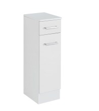 Unterschrank >Riga< in Weiß-Matt - 25x84x35cm...