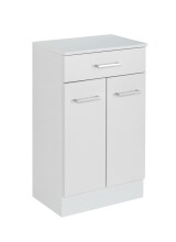 Unterschrank >Riga< in Weiß-Matt - 50x84x35cm...
