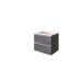 Waschtisch-Set >Arezzo< in Eiche Rauchsilber Nachbildung - 60x56x47cm (BxHxT)