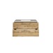 Waschtisch-Set >Livorno< in wotaneiche - 100x180x48cm (BxHxT)