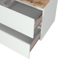 Waschtisch-Set >Pienza< in weiß - 100x54x48cm (BxHxT)