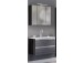 Badezimmer-Set >Arezzo< in Eiche Rauchsilber Nachbildung, Graphit