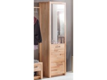 Garderobenschrank >Leduc< aus Massivholz -...