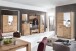 Garderobenpaneel >Leduc< in Kernbuche aus Massivholz - 100x105x30cm (BxHxT)