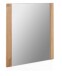 Wandspiegel >Leduc I< in Wildeiche aus Massivholz, Spiegelglas - 66x65x4 (BxHxT)