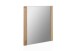 Wandspiegel >Leduc I< in Wildeiche aus Massivholz, Spiegelglas - 66x65x4 (BxHxT)