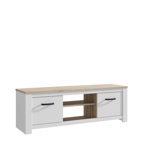 TV-Board >Chelles< in Weiß matt - 161,4x54,1x42,2cm (BxHxT)